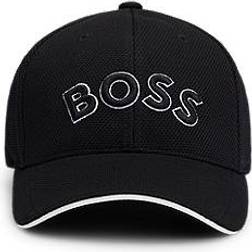 BOSS Logo Embroidered Cap - Sort/Hvid