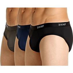 2(X)IST Herren Micro Speed Dri No Show Slip 3er-Pack, Schwarz/Charocal/Varsity