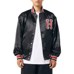 HUF Satin Baseball Jac Black Male