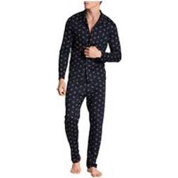 Calida Pyjama lang HERREN Pyjama bunt