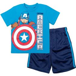 Marvel Avengers Short Sleeve T-shirt & Shorts Set - Captain America