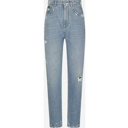 Dolce & Gabbana Jeans Aus Denim Mit Kleinen Rissen Frau Denim - Mehrfarbig