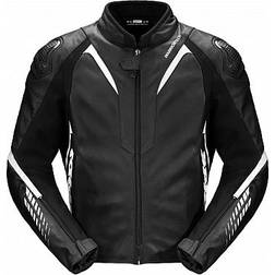 Spidi NKD-1 Motorrad Lederjacket - Schwarz/Weiß Herren