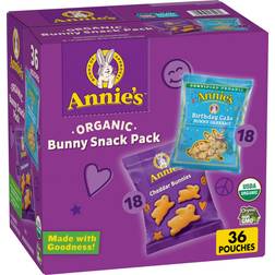 Organic Birthday Cake Bunny Grahams and Cheddar Bunnies 36oz 36