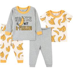 Gerber Kid's Snug Fit Pajama Set 4-pack - Bananas