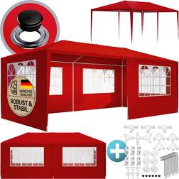 Casaria Gazebo Rimini Red 3x6m Side Panels