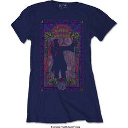 Janis Joplin Blue Ladies Janis Joplin T-shirt