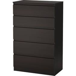 IKEA Kullen Black/Brown Chest of Drawer 70x112cm