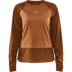 Craft ADV Trail Wool Wind LS Tee W - Brown