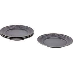IKEA STRIMMIG Tallrik, stengods Flat tallrik 27cm 4st