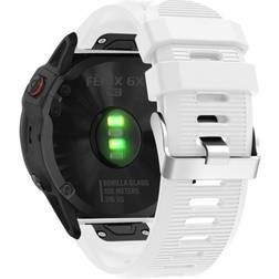 Garmin Fenix 6X Silicone Watch Bands Vit