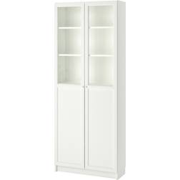 IKEA BILLY/OXBERG White Bokhylla 202cm