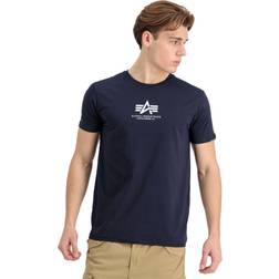 Alpha Industries Herren T-Shirt Basic ML Rep Blue