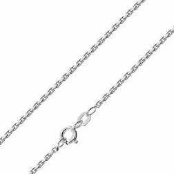 Trendor Anchor Chain Necklace - Silver