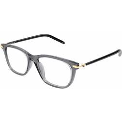 Montblanc MB0275OA Asian Fit 001 Grey Size (Frame Only) Blue Light Block Available