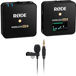 RØDE Rode Wireless GO II Single Compact Digital Wireless Microphone System/Recorder Bundle with Omnidirectional Lavalier Microphone for Wireless GO Systems