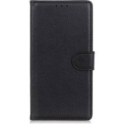 MAULUND Alcatel 1S 2019 Litchi Læder Cover m. Kortholder Sort