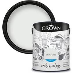 Crown & Matt Emulsion Chalky Ceiling Paint, Wall Paint White