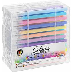 Grafix Gelpennor 48-pack Glitter/Neon/Metallic/Pastell