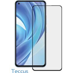 Teccus Fullscreen Displayschutzglas für Mi 11 Lite, Mi11 Lite 5G, 2 Stück