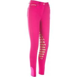 HKM Erwachsene Reithose-Soft-Silikon-Kniebesatz3900 Hose, 3900 pink