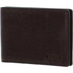 Fossil derrick money clip bifold geldbörse dark