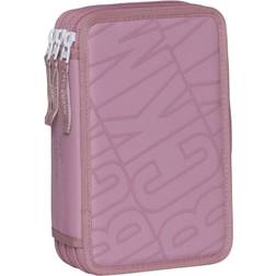 Beckmann Three Layer Pencil Case with Contents Pink
