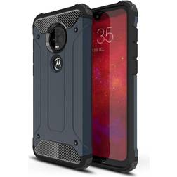 MAULUND Motorola Moto G7 G7 Plus Armor Guard Hard Case Cover Mørkeblå