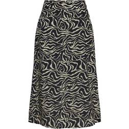 Object Kjol objLeonora HW Midi Skirt Svart
