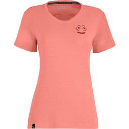 Salewa Damen Lavaredo Hemp Print T-Shirt pink