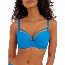 Freya Womens Temptress T-Shirt Bra Blue Polyamide