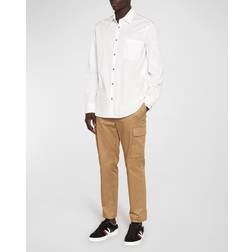 Moncler White Press-Stud Shirt