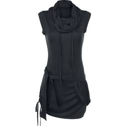 RED by EMP High Neck Dress - Schwarz/Red