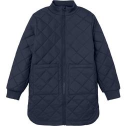 Name It Melisa Long Quilted Jacket - Dark Sapphire (13218501)