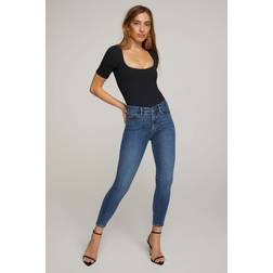 Good American Good American Women's Good Legs Crop Extreme V, Blue615