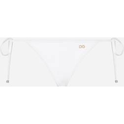 Dolce & Gabbana Bikinislip Mit Bändchen Weiß