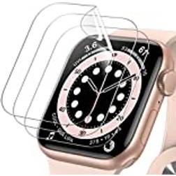 JeTech Screen Protector for Apple Watch SE 2022/2020 40mm TPU HD 3-Pack