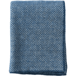 Klippan Yllefabrik Diamonds Blankets Blue (180x130cm)