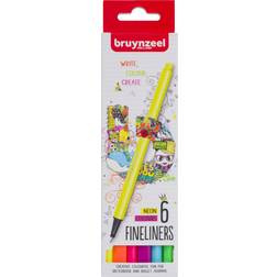 Bruynzeel Bruynzeel Fineliner set neon 6 colours
