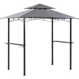 Beliani Gazebo 240 Grey NARO