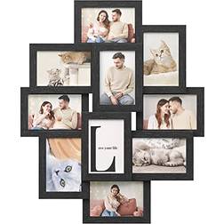 Songmics 10 Pieces Black Photo Frame