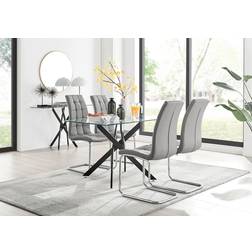 Leonardo Box Murano Grey Dining Table 120x70cm 5pcs