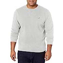 Nautica Men's Basic Crew Neck Fleece Sweatshirt, Grey Heather