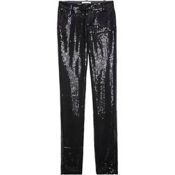 Zadig & Voltaire Prune sequin trousers schwarz