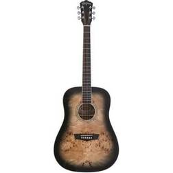 Washburn DFBDB Deep Forest Burl Dreadnought Acoustic Guitar Black Fade