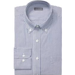 Van Heusen mens Regular Fit Pinpoint Stripe Dress Shirt, Ocean, Neck -33 Sleeve
