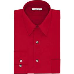 Van Heusen Men's Regular Fit Poplin Solid Dress Shirt - Flame