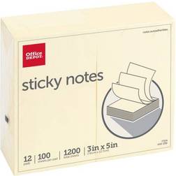 Office Depot Sticky Notes 3x5" 12-pack