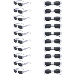 Shein 20pcs Women Classic Square Frame white glasses Sunglasses