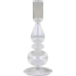 Chic Antique Glas Klar Lysestage 20cm